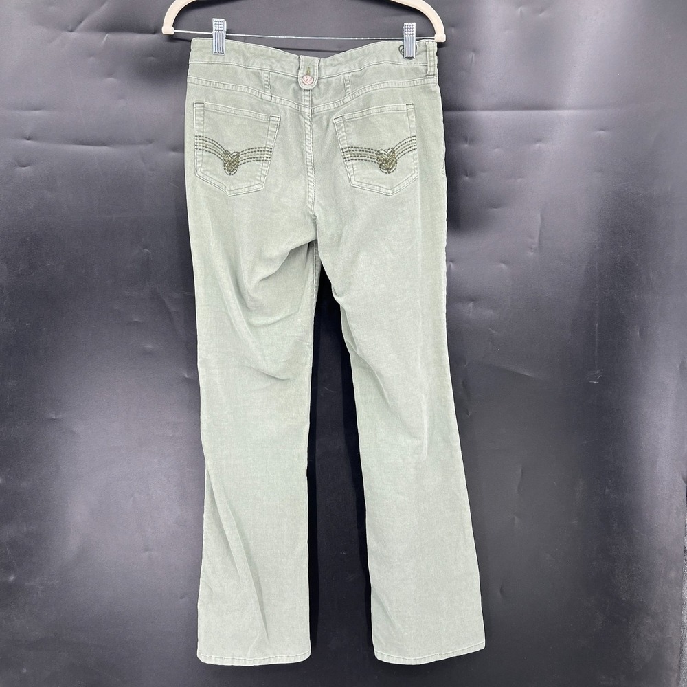 y2k‎ sage green bootcut corduroy pants low rise quincy jessica simpson boho 5 29